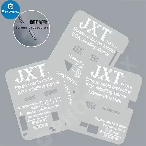 JXT Screen Cable Protection Reballing Stencil For iPhone 13 Pro Max