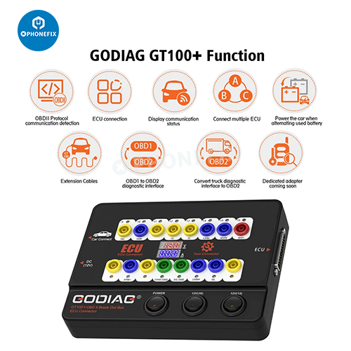 GODIAG GT100 Pro OBDII Breakout Box ECU Bench Connector