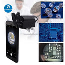 Mini Phone Microscope 60-100X Pocket Magnifying Glass UV Light