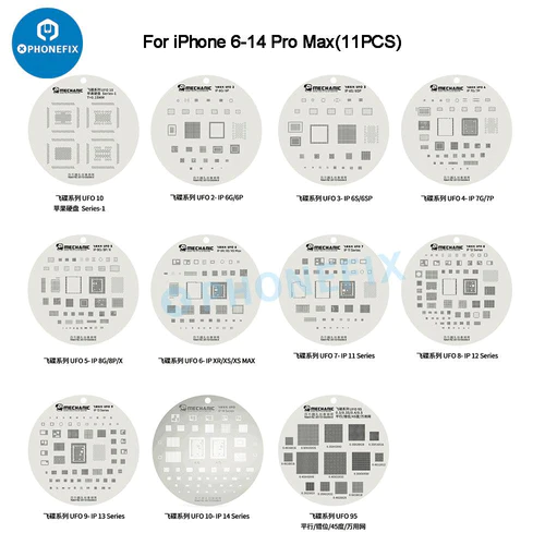 MECHANIC Tin Planting Positioning Mesh For iPhone 6-13 Pro Max