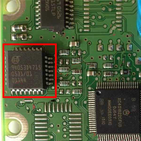 94053D4715 Car Airbag Computer Board Commonly Used Chip