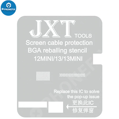 JXT Screen Cable Protection Reballing Stencil For iPhone 13 Pro Max