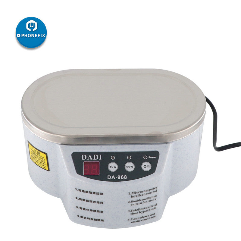 30-50W 600ml DA-968 Mini Ultrasonic Cleaner Bath Circuit Board Cleaning