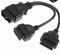 OBD-II extension cable Dual Female OBDII Connector Cable