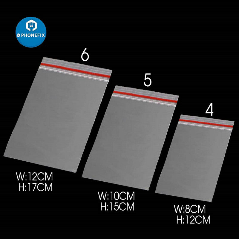 Thick Transparent Small Zip lock Plastic Bags Jewelry Packaging Bag