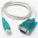 USB To RS232 Serial Adapter Cable DB-9 Male Female USB Cable