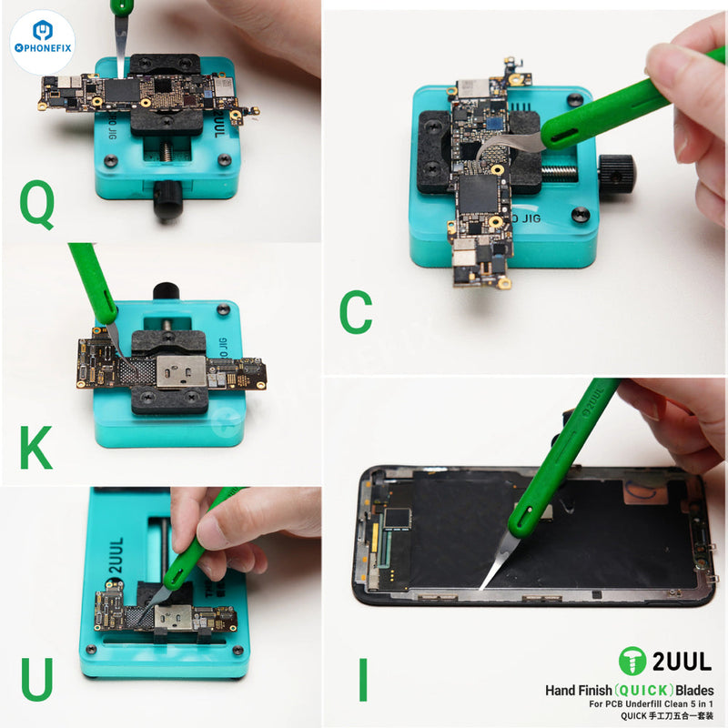 2UUL 5-in-1 Hand Finish QUICK Blades PCB Chip Repair