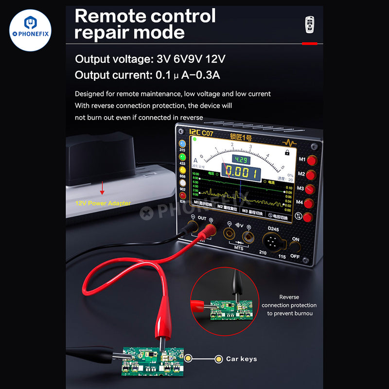 i2C C07 Locksmith NO.1 Vehicle Remote Control Frequency Tester
