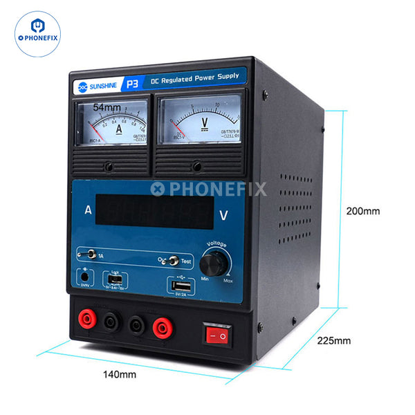 Sunshine P3 Dual Digital Display DC Regulated Power Supply
