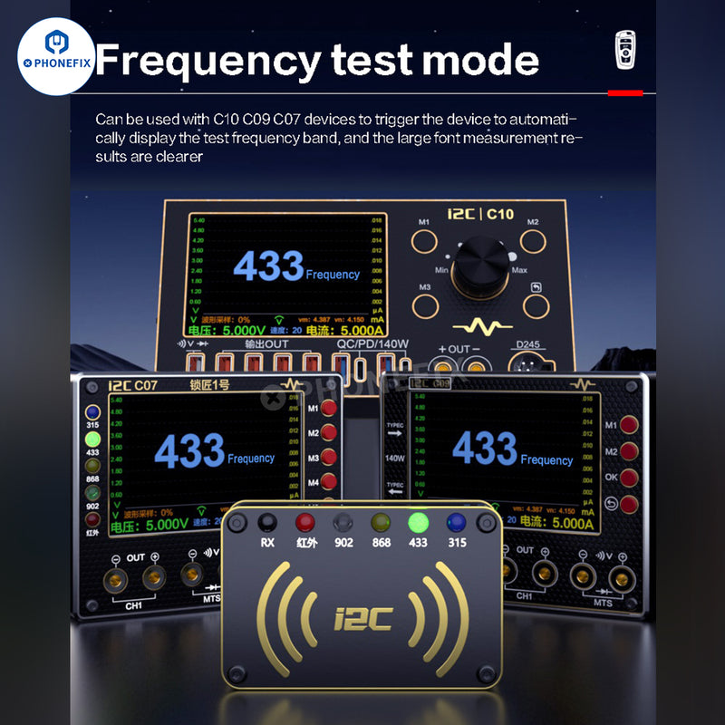 i2C C07 Locksmith NO.1 Vehicle Remote Control Frequency Tester