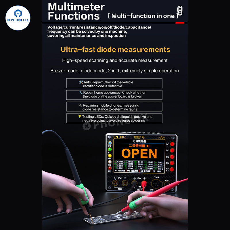 i2C C07 Locksmith NO.1 Vehicle Remote Control Frequency Tester