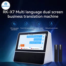 RK-X7 Portable Multi Language Dual Screen Translator Machine