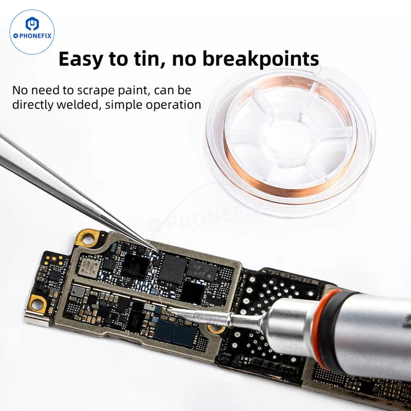 YCS 0.02mm 0.04mm Silver Copper Jumper Wire Circuit Board Repair