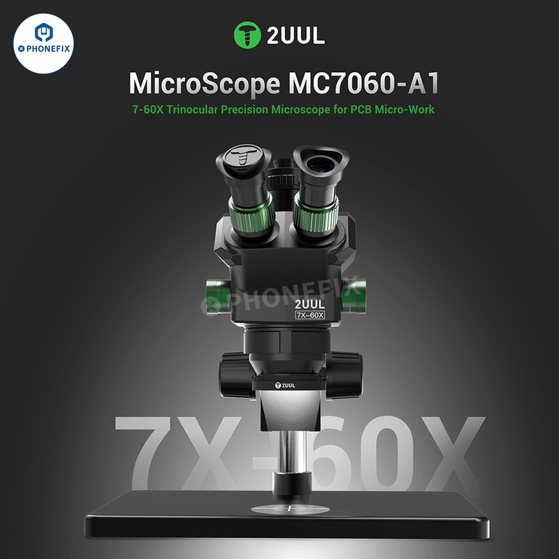 2UUL MC7060-A1 Trinocular Microscope ECU Chips Soldering Repair