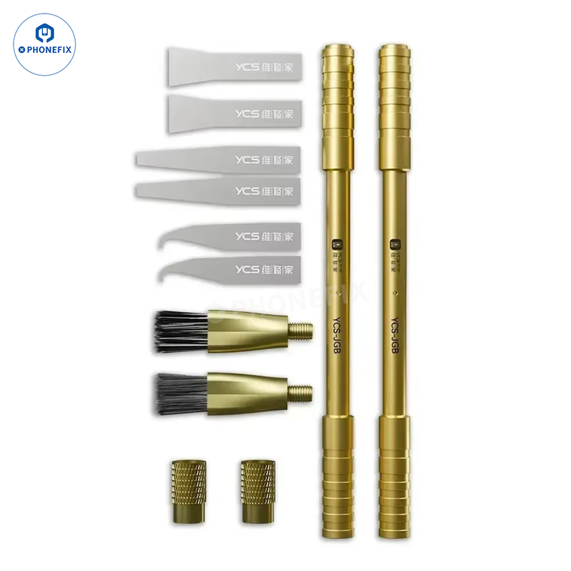 YCS JGB Blade Brush Set Phone Back Glass BGA Chip Gule Remover Tool