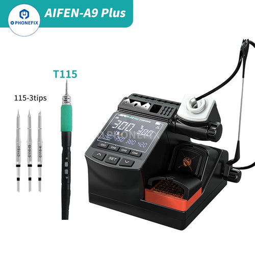 AIFEN A9 Plus 120W BGA Soldering Station C210 C245 C115 Iron Tips