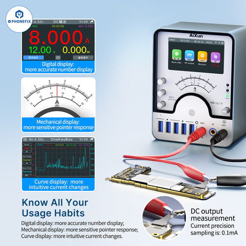 AiXun PM02 Intelligent Digital Display DC Voltage Regulated Power Supply