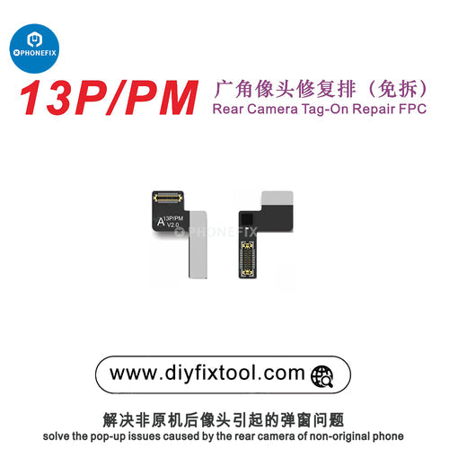 AY A108 Non-Removal Rear Camera Tag-on Repair FPC For iPhone