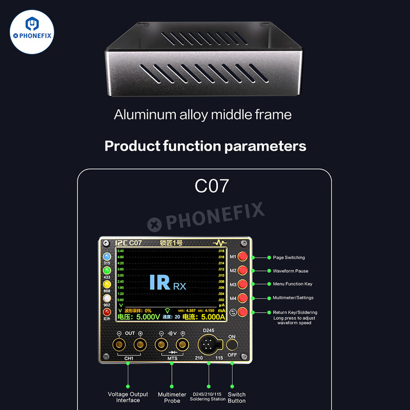 i2C C07 Locksmith NO.1 Vehicle Remote Control Frequency Tester