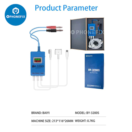 BY-3200 Macbook MagSafe Power Cable with L-T-Type-C Connector