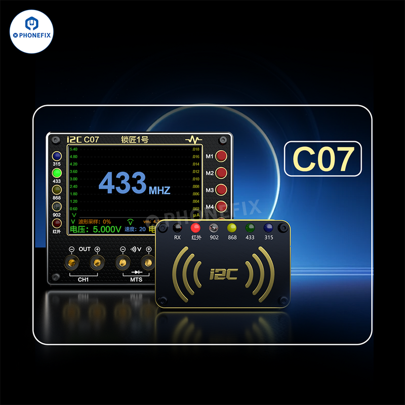 i2C C07 Locksmith NO.1 Vehicle Remote Control Frequency Tester