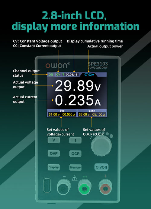 OWON Programmable DC Power Supply SPE3102 SPE3051