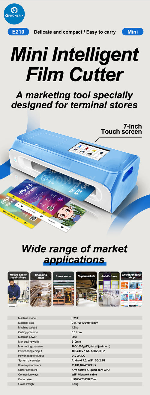 Flexible Hydrogel Film Auto Cutting Machine Phone Glass Protect Film Cutter