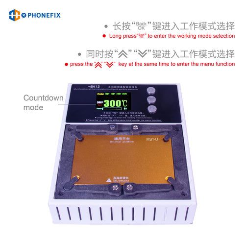 PHONEFIX BA13 Pre-heating Desoldering Platform BGA IC Soldering Repair