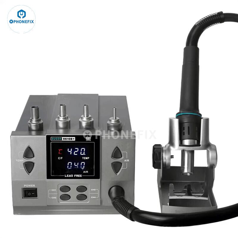 SUGON 8610D+ Intelligent Digital Display Hot Air Gun Soldering Station