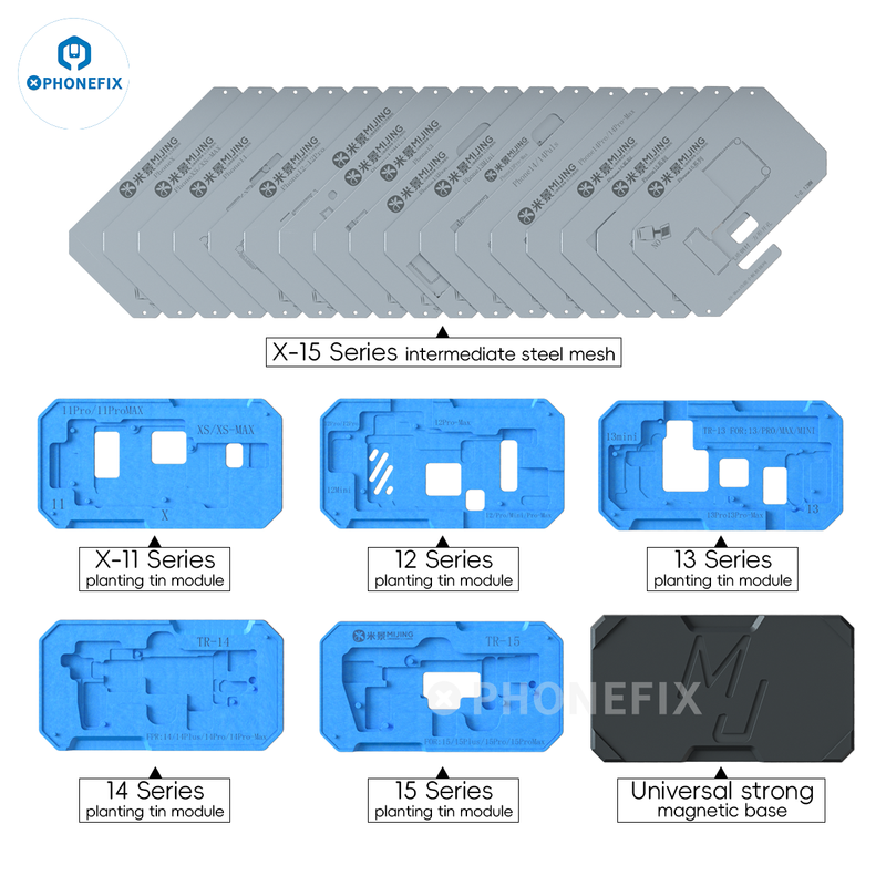 MJ Z20 Pro Middle Layer Tin Planting Platform For iPhone X-13 Pro Max