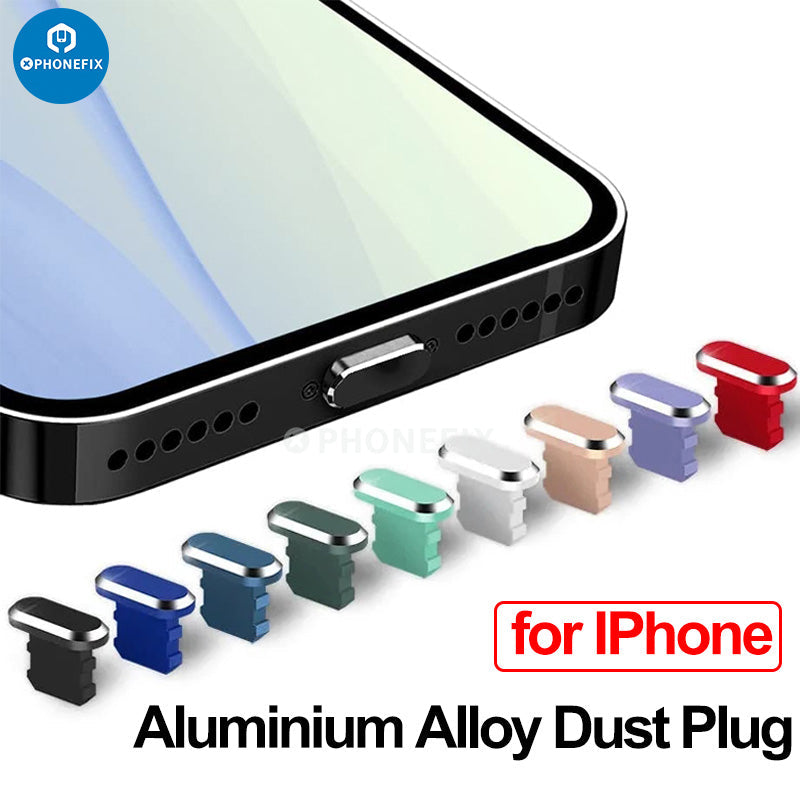 Cell Phone Charging Port Anti-Dust Cover Aluminum alloy Anti Dust Plug