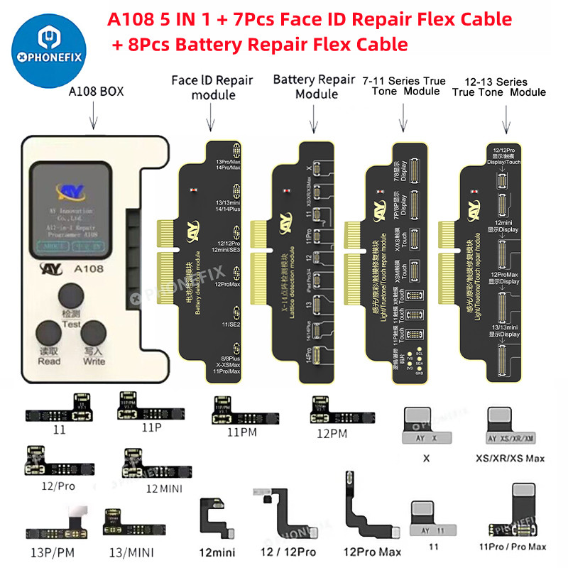 A108 BOX Battery Face ID Repair Programmer For iPhone 8-14 Pro Max