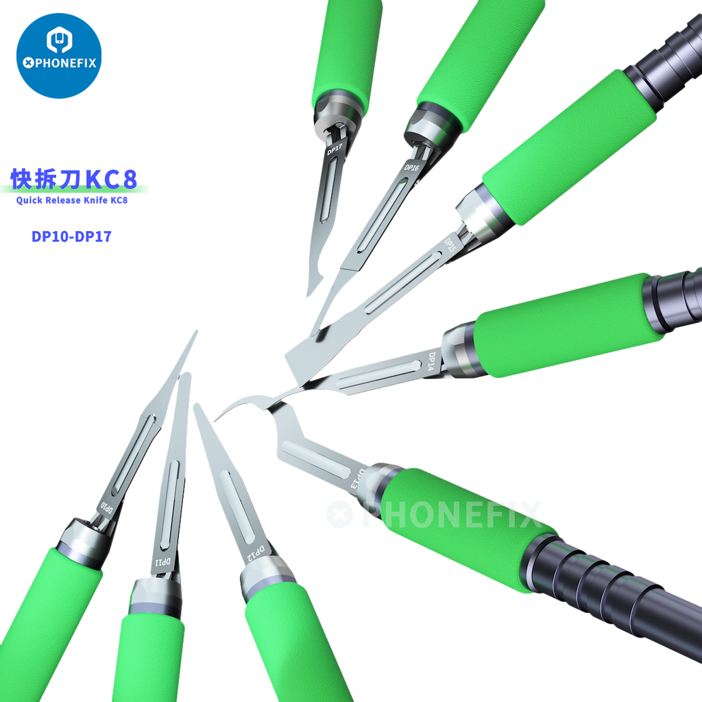 Manufacturing Rework Blade Mijing KC8 CPU IC Quicky Remove Glue Rework Blade Kit