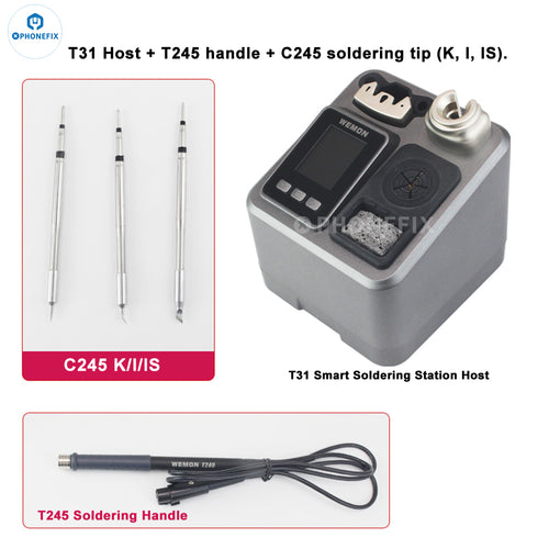 WEMON T31 Intelligent Soldering Station BGA Desoldering Repair Tool