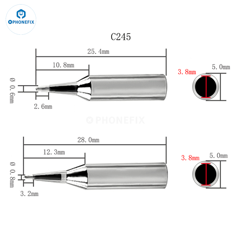 For JBC C115/210/245 Soldering Iron Tip Replaceable Welding Tip Head