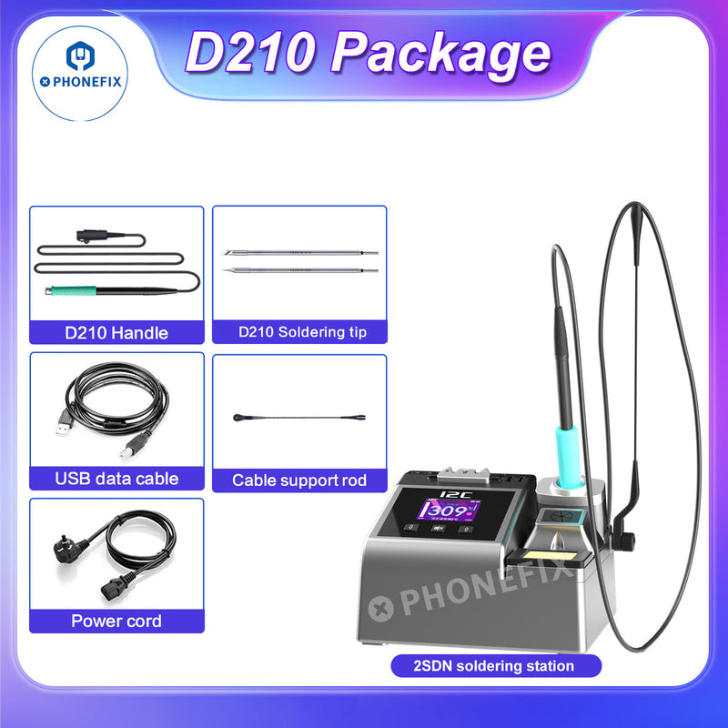 i2C 2SDN Soldering Station with T115 T210 T245 Soldering Handle