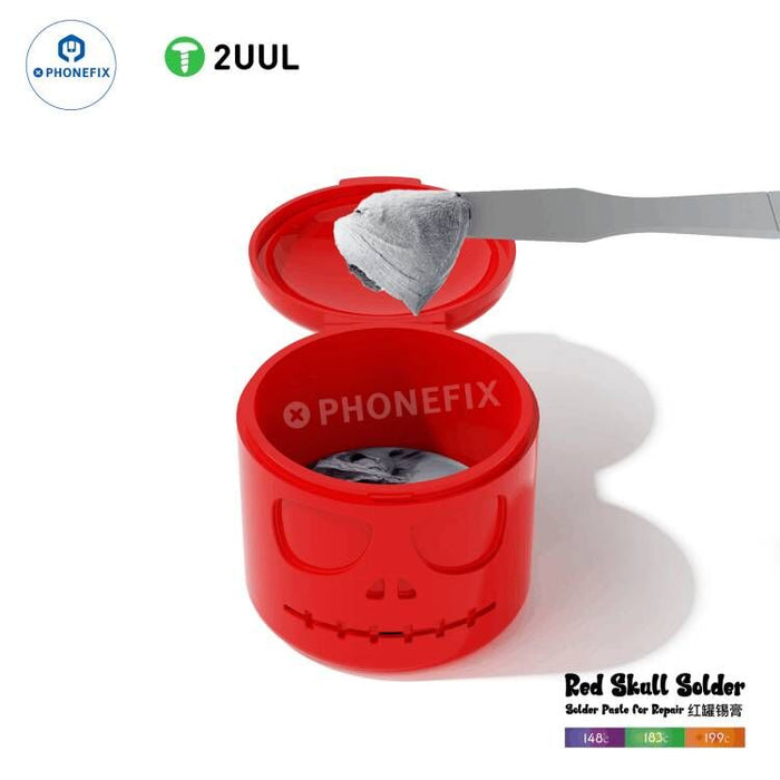 2UUL Red Skull Solder Paste PCB BGA Chip Soldering Repair