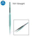 2UUL Green Titanium Alloy Tweezers For Phone Motherboard IC Repair