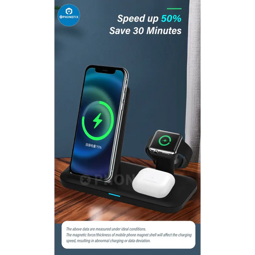 3 in 1 Intelligent Wireless Charging Station For iPhone iWatch AirPods