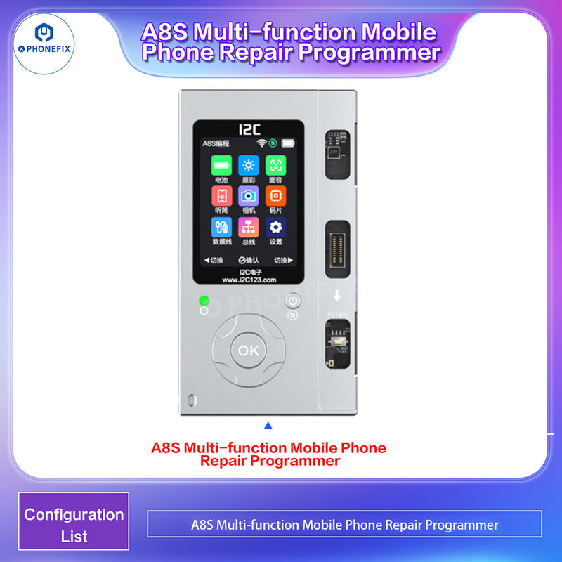 i2C A8S Programmer Original Screen True Tone repair For iPhone 6-16 Pro Max