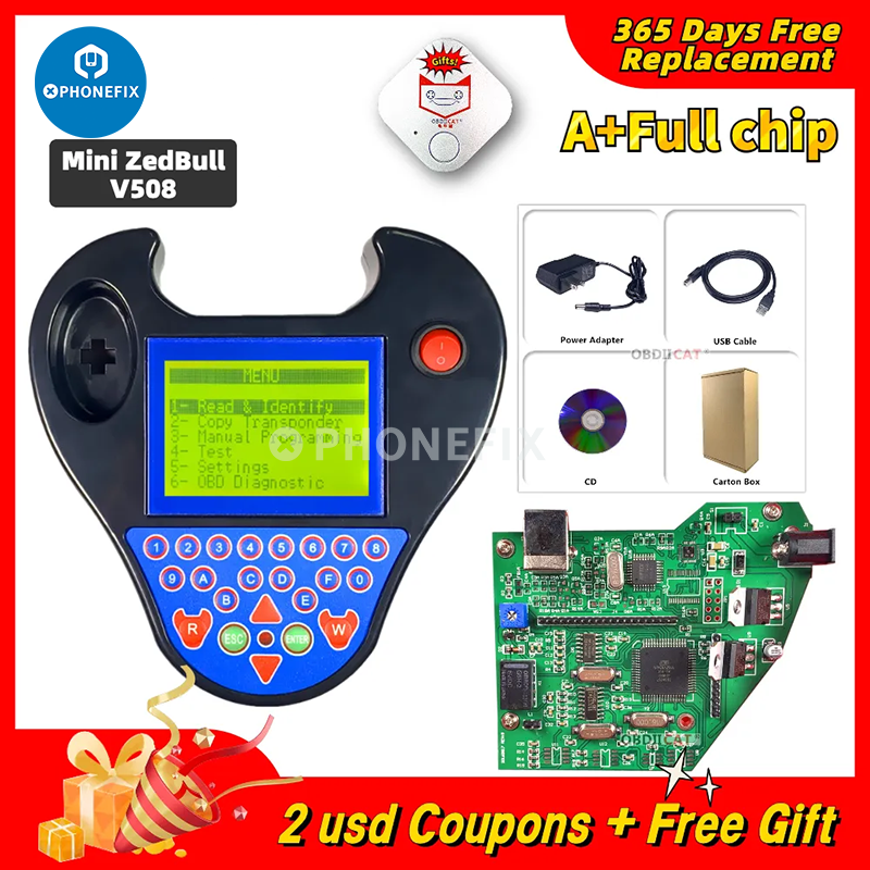 Mini Bar Programmer Mini Zed Bull V508 Smart Transponder Clone Key Programmer