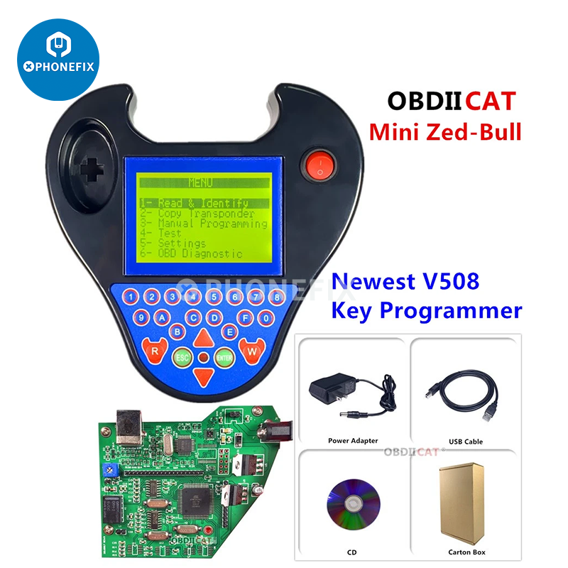 Mini Zed Bull V508 Smart Transponder Clone Key Programmer