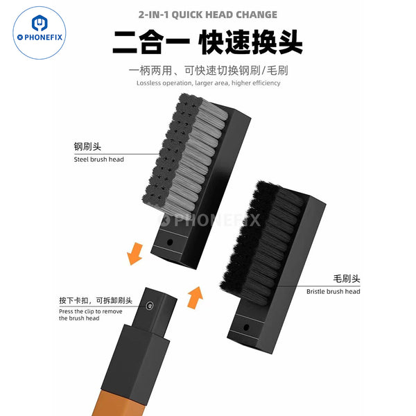 QianLi iBrush DS1102 Brush superfine steel wire pcb Soldering repair