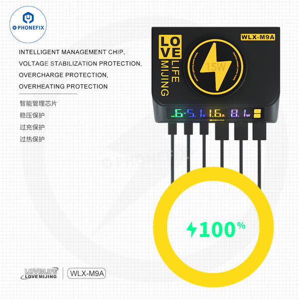 8-Port USB Type-C Desktop magnetic Wireless Charging Station