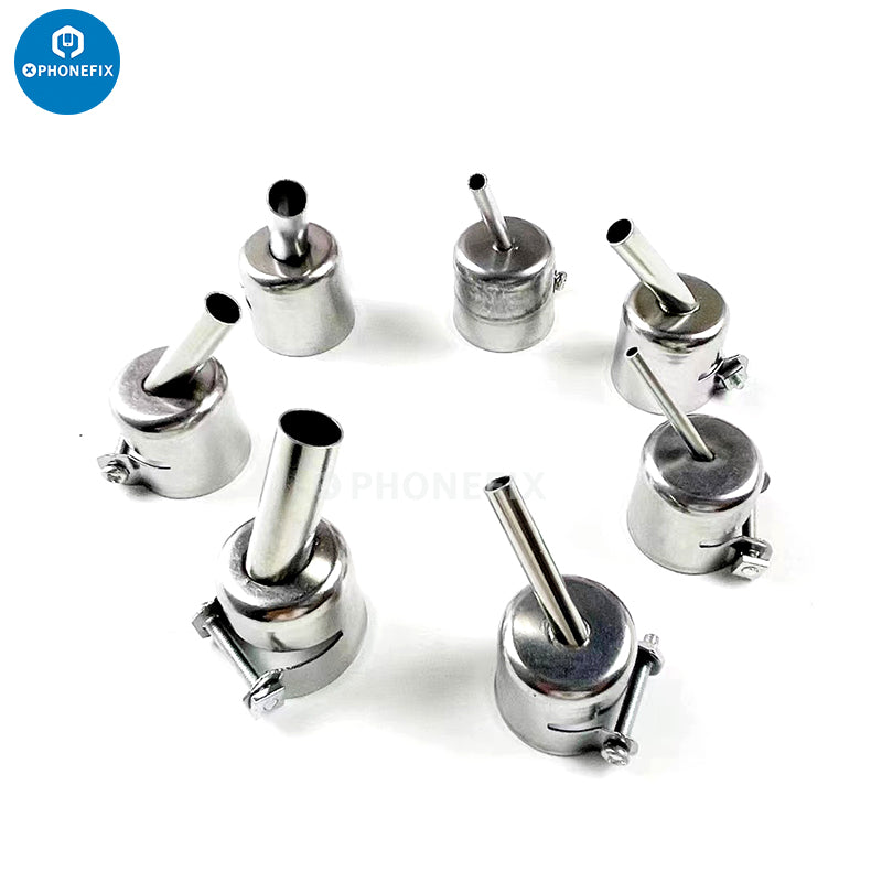 8Pcs/Set Heat Gun Nozzles Kits Mouth Tips Hot Air Soldering Station Repair Tools(3/4/5/6/7/8/10/12mm