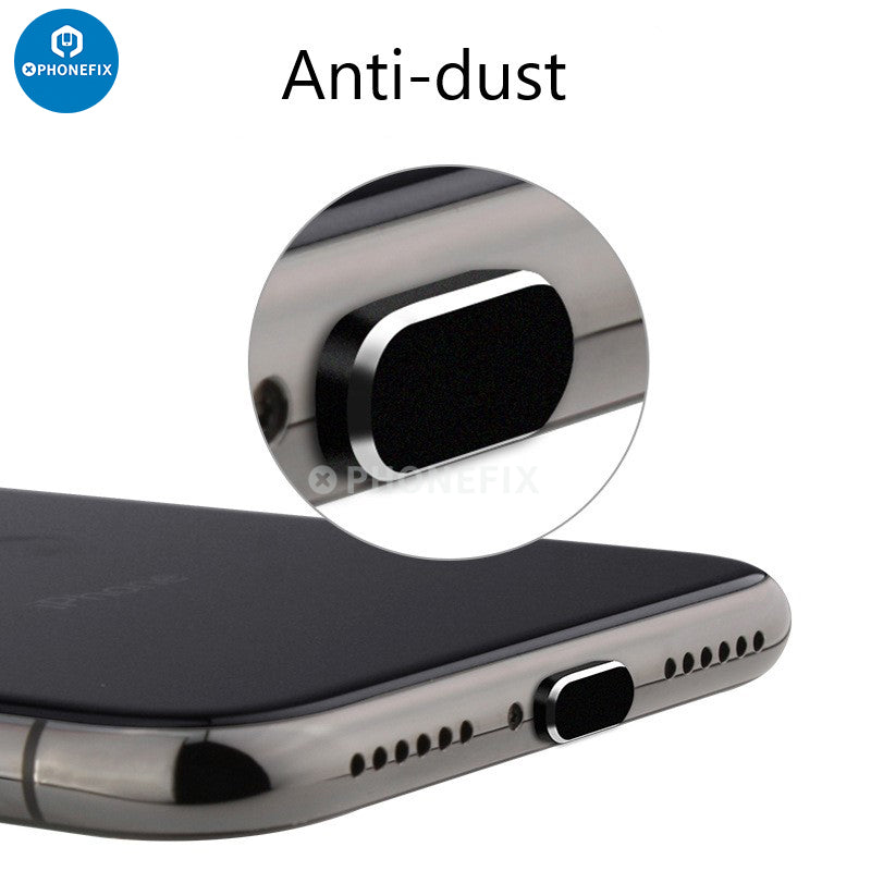 Cell Phone Charging Port Anti-Dust Cover Aluminum alloy Anti Dust Plug