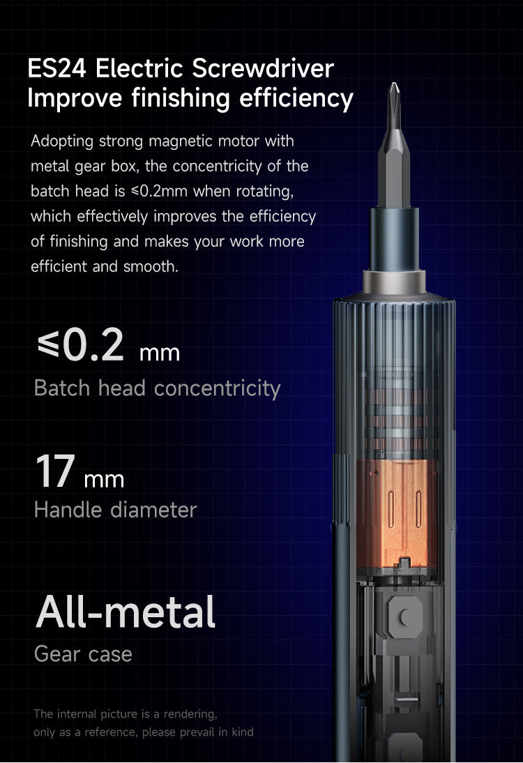 XZZ ES24 24 Bits Dual Torque Adjustable Electric Screwdriver