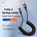 Car Charging Cable CarPlay Retractable Lightning Data Cord