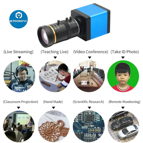 1080p  8.0-50mm Lens HDMI VGA Video Recording Live Stream Camera
