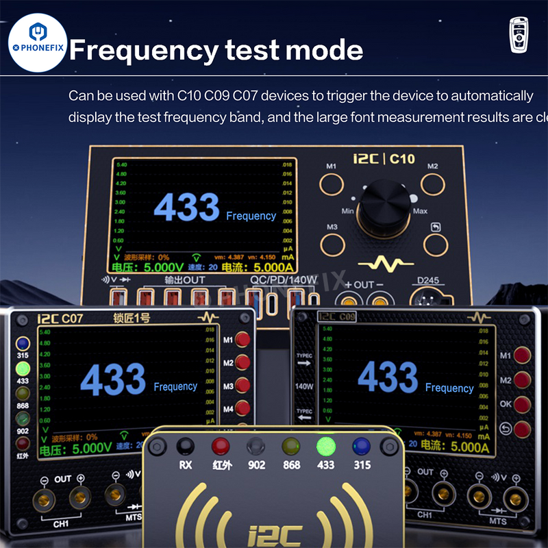 i2C C07 Locksmith NO.1 Vehicle Remote Control Frequency Tester